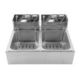 thumbnail image 1 of Friteuse Électrique, Prise US 110 V Machine de Friture Double pour Restaurants, 1 of 8