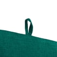 thumbnail image 4 of Jordan Manufacturing 72" x 21" Celosia Antique Teal Crosshatch Rectangular Outdoor Chaise Lounge Cushion with Ties and Hanger Loop, 4 of 11