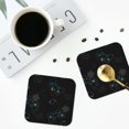 thumbnail image 4 of Naloa Game Time Coasters for Set of 4 - PU Leather Coasters, Coasters for Table Cup Tea Coffee Beer, Decorative for Kitchen Homedecor (Round), 4 of 6