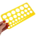thumbnail image 5 of IBASETOY Yellow Multifunctional Circle Template for Drawing and Architectural Engineering Projects, 5 of 7