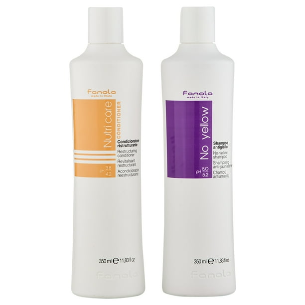 Fanola No Yellow Shampoo & Nutri Care Conditioner 350 ml