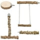 thumbnail image 1 of ColoMX 4 Uds perchas de madera para pájaros soporte de percha para loros de madera perchas para jaula de pájaros para periquitos cacatúas accesorios para pájaros para jaulas, 1 of 8