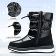 thumbnail image 5 of Kushyshoo Kids Snow Boots for Boys and Girls Bright Black Winter Outdoor Waterproof and Non-Slip Artificial Fur Snow Boots Size 4M, 5 of 6