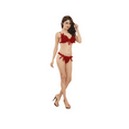 thumbnail image 3 of Arya Women Sexy Lingerie Lace Ribbons Push Up Top Bra Panty Underwear for Valentine's Day Wedding Honeymoon 2 Piece Set, 3 of 4
