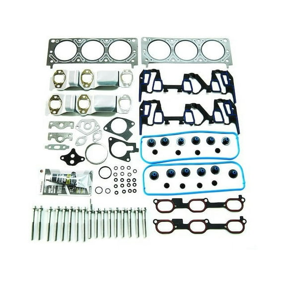 Head Gasket Set with 16 Head Bolts - Compatible with 2000 - 2003 Buick Century 2001 2002