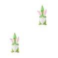 thumbnail image 3 of Naiovety decoraciones de pascua suministros de fiesta de primavera decoración de adorno de festival diseño de escena gnomo muñeca festivales Verde 2piezas Naiovety CBP390707, 3 of 6