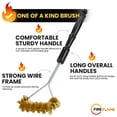 thumbnail image 3 of Fireflame BBQ Grill Brush  Non-Scratch Brass Bristles - 16-Inch Long Handle Barbecue Grill Cleaning Brush - Wide-Faced Spiral Heavy-Duty  Made in The USA, 3 of 8