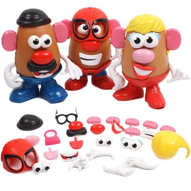 Figura de acción Mr./Mrs. Potato Head con 26 accesorios, 3 unidades