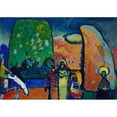thumbnail image 3 of Wassily Kandinsky 14x11 Black Modern Framed Museum Art Print Titled - Study on Improvisation No. 2 (Funeral March) (1909), 3 of 5