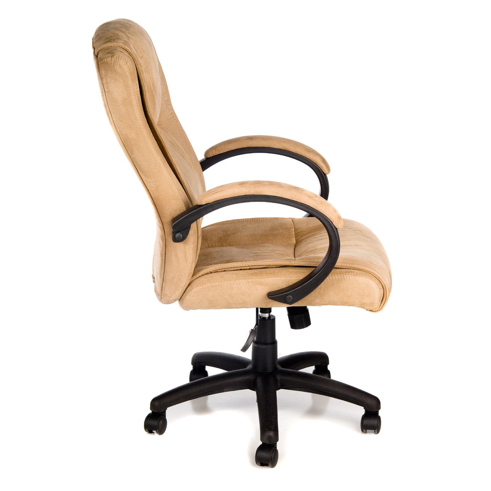 Comfort Products 60-0971 Padded Microfiber Fabric Executive Chair, Beige - image 3 of 3