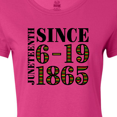 thumbnail image 4 of Inktastic Juneteenth Since 6-19-1865 Women's T-Shirt, 4 of 5