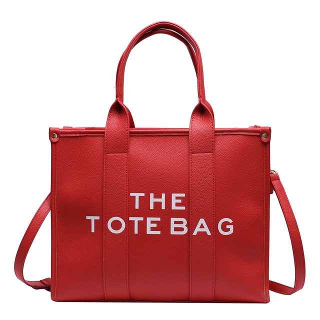 Bolso Hombro Con Letras Bolso Compras Gran Capacidad Informal para El (rojo)
