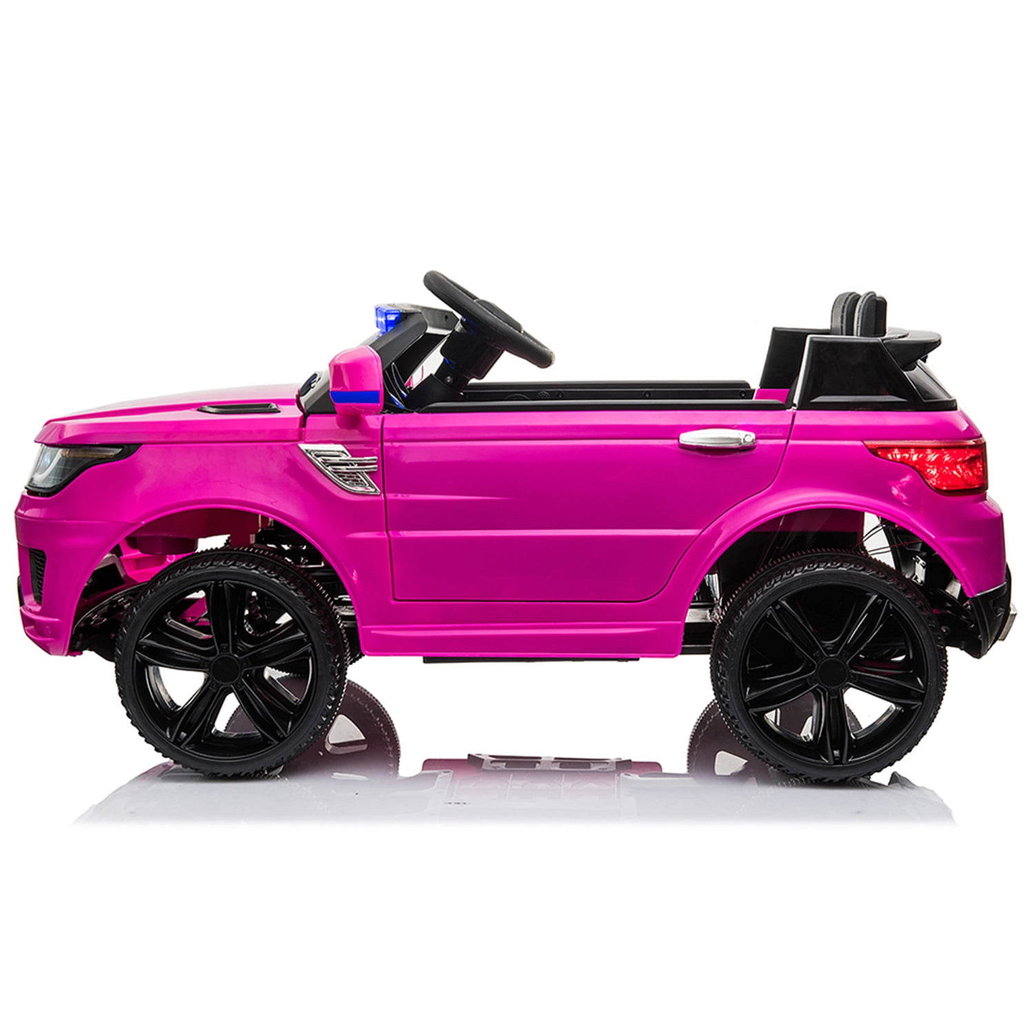 12V Children Police SUV, Kids Ride On Car with Remote Control, Siren Sounds LED Lights, Pink 12V Children Police SUV, Kids Ride On Car with Remote Control, Siren Sounds LED Lights, Pink
