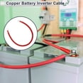 thumbnail image 7 of Unique Bargains 1 Pc 4 AWG Gauge 1.5FT Tinned Copper Battery Inverter Cable 3/8" 5/16" Lug Red, 7 of 7
