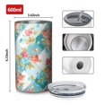 thumbnail image 4 of 20oz Coffee Tumblers Pioneer Flower Stainless Steel Vacuum Insulated Travel Tumbler Coffee Cups Mug with Lid and Straw with Cleaning Brush for Cold & Hot Drinks, 4 of 5