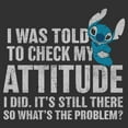 thumbnail image 2 of Mens Lilo & Stitch Attitude Check Lightweight Hoodie, 2 of 4