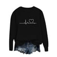 thumbnail image 4 of fheaev Sweatshirts for Women Casual Long Sleeve Crew Neck Holiday Party Pullover Tunic Top Fun Graphic Print Gifts Shirt, 4 of 5