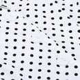 thumbnail image 7 of Qiopertar Women's Vintage Polka Dot Sleeveless A-Line Dress Retro Waist Defining Casual Party Cocktail Off Shoulder Mesh Embroidered Cake Dress, White XL, 7 of 7