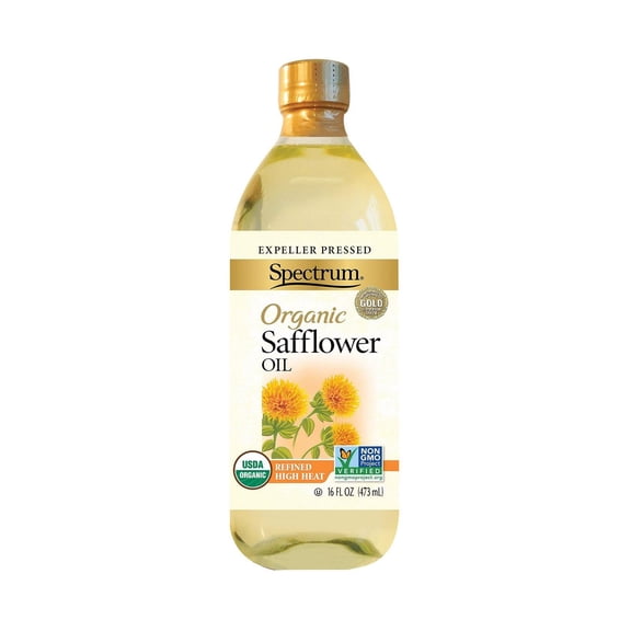 Spectrum Natura - Organic Safflower Oil - 16 Oz, Case of 6