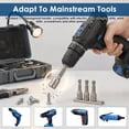 thumbnail image 6 of 4Pcs Nut Driver Sets 15/64 5/16 3/8 1/2inch Magnetic Nut Driver with 1/4inch Hex Shank Chrome Vanadium Steel Drill Socket Set for Electric Drill, 6 of 11