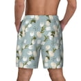 thumbnail image 3 of Kdxio Tulips Flowers Print Men's Swim Trunks with Compression Liner 7 Inch Inseam Quick Dry Swim Shorts, 3 of 7