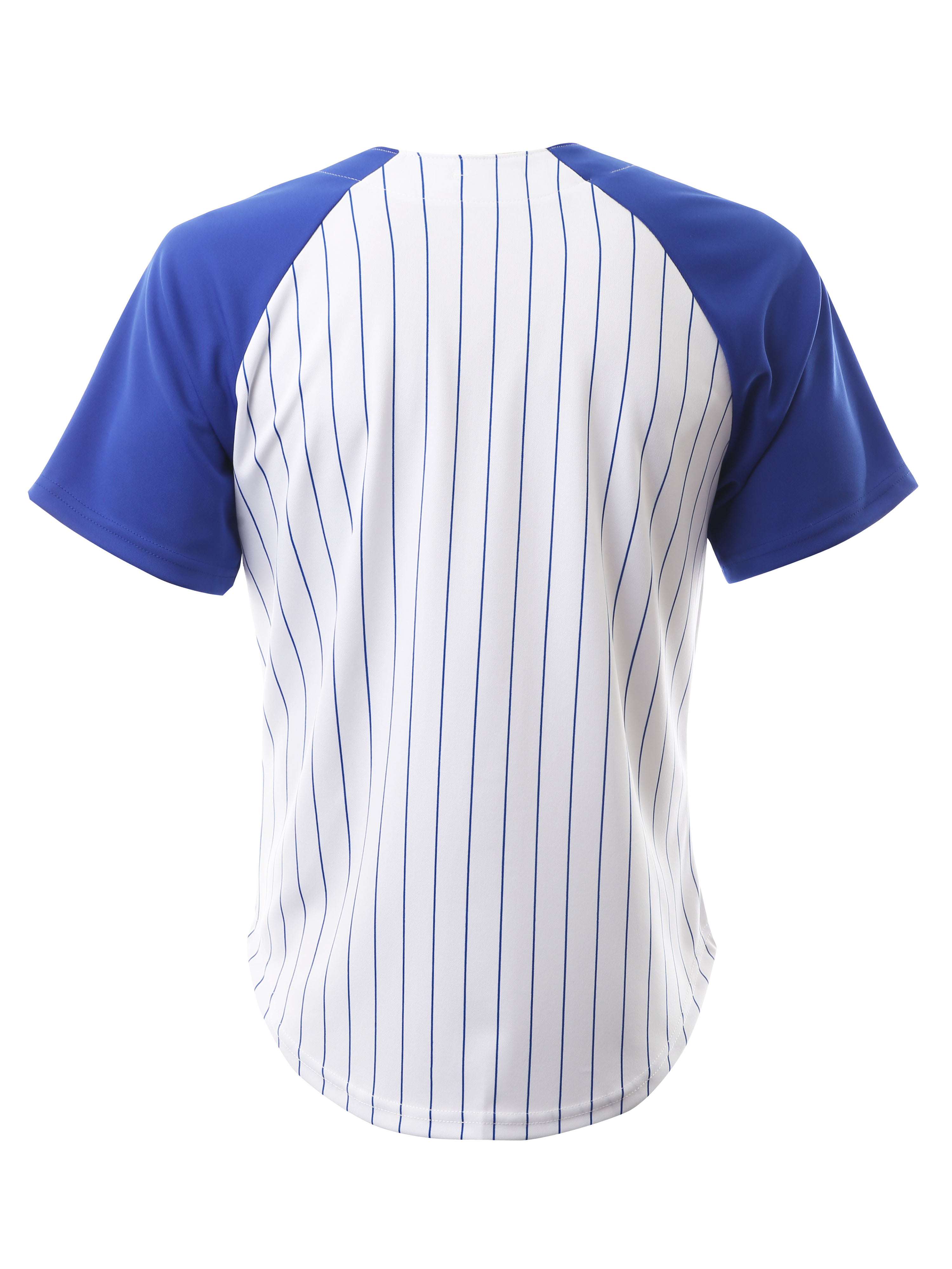 Ma Croix Mens Baseball Jersey Stripe T Shirts Plain Button Down Sports Blank Tee, Men's, Size: Medium, White