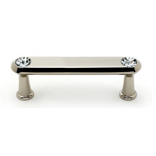 Alno C214-3-PA Swarovski Crystal 3" Cabinet Crystal Pull Polished Antique