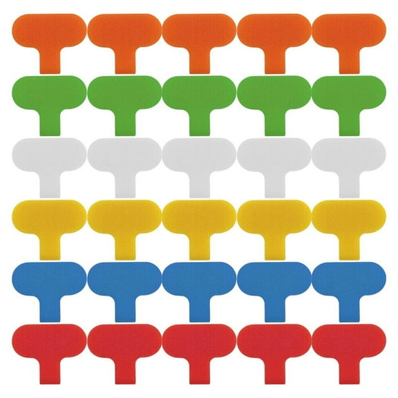 30 PCS Cable Labels Cord Labels Multi-Color Write on Wire Labels Tags for Cable Management and Identification