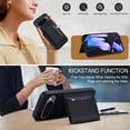thumbnail image 3 of Caseswill for Google Pixel 11 / Pixel 11 Pro Case with 2X Screen Protector, Magnetic Card Holder Leather Wallet Kickstand Shockproof Protective Cover, Compatible with MagSafe, 3 of 7
