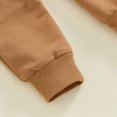 thumbnail image 6 of NOLDARES Boys Clothes Boy Outfits 2-Piece Long Sleeve Sweatshirt Tops and Pants Fall Winter Outfits Set Size:2-3Y,Khaki, 6 of 8