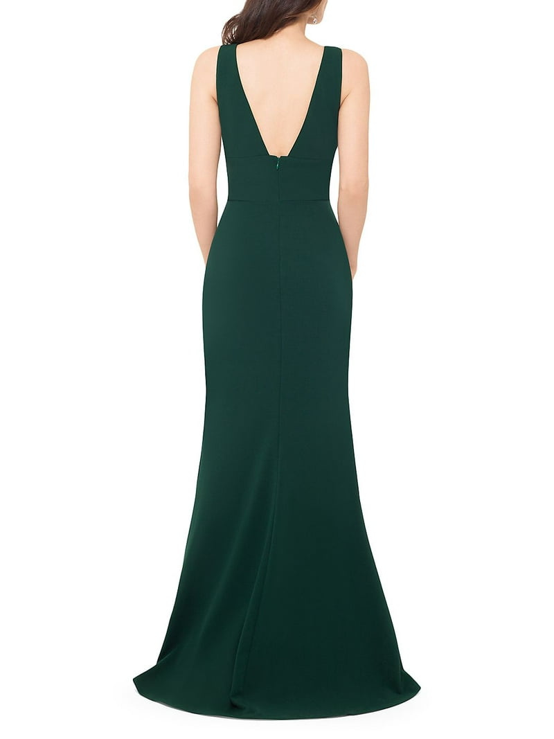 green emerald velvet dress Amazon.com: Betsy & Adam Women's Long Stretchy Metallic 3/4 Sleeve Cowl  Neck Drape Back Formal Dress, Gold/Silver, 4 : Clothing, Shoes & Jewelry main image 1