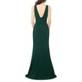 thumbnail image 2 of Betsy & Adam Womens Side Slit Gown Dress, Green, 6, 2 of 3
