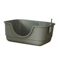 thumbnail image 3 of Bandeja para arena para gatos Strade Fareast Limited con tapa abierta gran capacidad con pala y entrada baja Gris, 3 of 8