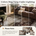 thumbnail image 4 of VUNATE 5'x7' Area Rugs for Living Room Machine Washable Rugs Abstract Vintage Distressed Indoor Rug Carpet Soft Lightweight Large Area Rug for Bedroom Dining Room Kitchen Foldable Nonslip Rug Brown, 4 of 7