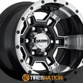 thumbnail image 4 of Ultra 178B 15x10 Rim 6x5.5 6 Lug, Gloss Black Diamond Cut for Mongoose, 4 of 5