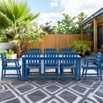 thumbnail image 4 of Greforg Patio Outdoor HDPE Dining Furniture Set of 8,with a table and chairs,navy, 4 of 8