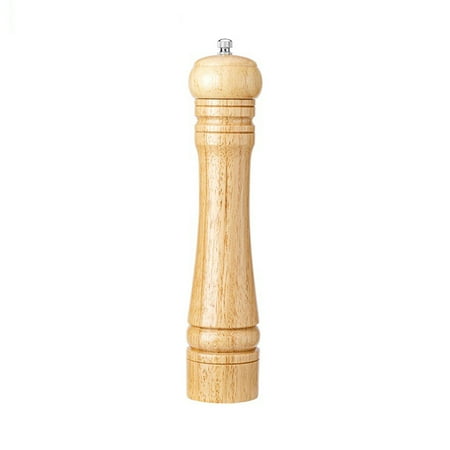 

5-8-10inch Primary Color O a k Grinder Manual Pepper Mill with Ceramic Grinder