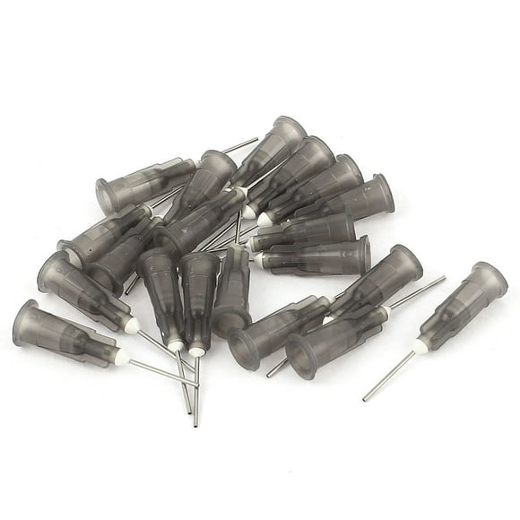 20 Pcs Agujas de Plástico para Dispensar Líquido de Pegamento de 0.7mm de Diámetro Interno