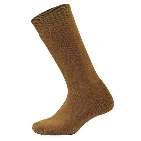 Rothco 17865 Mid-Calf Boot Socks, Coyote Brown - Large