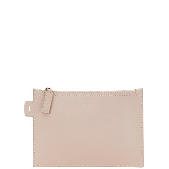 Pre-Owned Saint Laurent pouch, light pink leather, women's, SAINT LAURENT (Good)