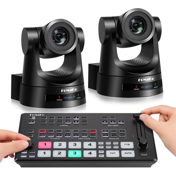 FoMaKo 20x ptz camera Bundle black(FMK20SDI x2 M2)