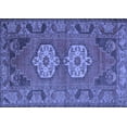 thumbnail image 1 of Ahgly Company Indoor Rectangle Persian Blue Traditional Area Rugs, 3' x 5', 1 of 4