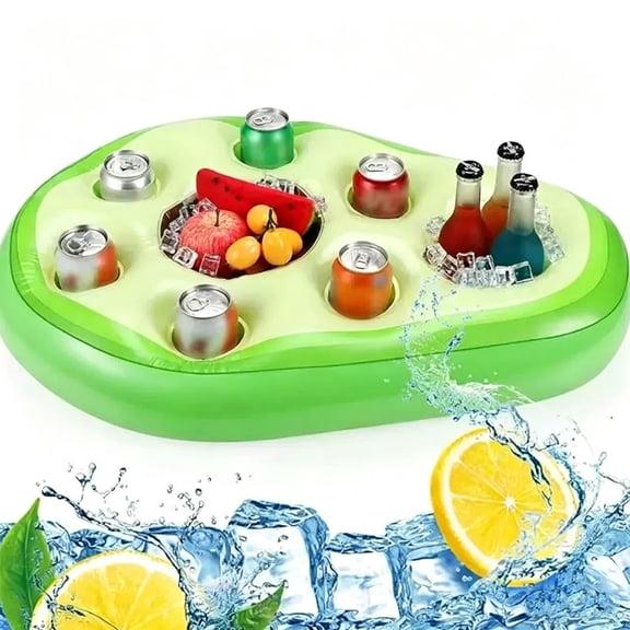 Nkmbld Inflatable Beverage Cooler for Party, Ice Bars Pool Party Drink Holder Beach Party Drink Float for Summer Hawaiian Birthday Party