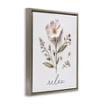 thumbnail image 2 of Stupell Industries Shabby Chic Pressed Flowers Relax Brown Floating Frame Canvas Art, 17 x 21, by Lettered and Lined, 2 of 8