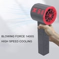 thumbnail image 4 of Empuje de 1400 G, Soplador de Turbina de Mano Con Plumero de Aire Inalámbrico Con Batería de 8000 Mah, Motor Sin Escobillas para Limpieza Industrial, Eliminación de Polvo,, 4 of 7