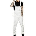 thumbnail image 2 of BVnarty Suspenders Mens Jumpsuit Streetwear Pocket Suspender Pants Trousers Jeans Wash Overall, 2 of 6