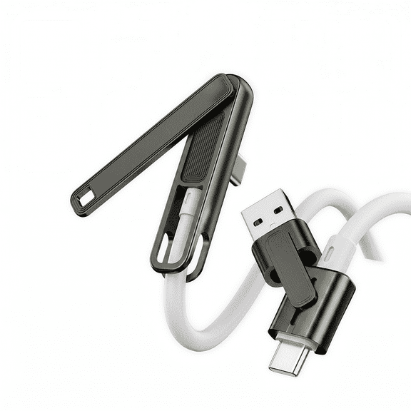 Type-C Fast Charging Cable, Right Angle Data Cable for iPhone 17/16/15 and Samsung Galaxy S23/S22/9/Note 10