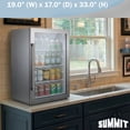 thumbnail image 6 of 19 Inch Beverage Center, 3.13 cu.ft. Capacity, Outdoor Refrigerator, Shallow Depth, Stainless Steel & Glass- SPR489OS, 6 of 8