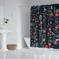 thumbnail image 2 of Butterfly Peony Shower Curtain - Delicate Insects and Luxurious Blooms, 72x72 Inches, 2 of 5