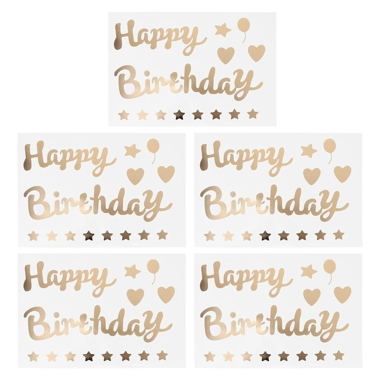 Wrapables Bobo Balloon Stickers, DIY Balloon Decoration Decals for Birthday  Parties, Wedding Anniversaries, Celebrations (Set of 10), Happy Birthday